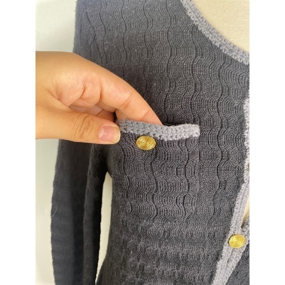 Trina Turk Wool Knit Button Down Cardigan - Picture 4 of 13